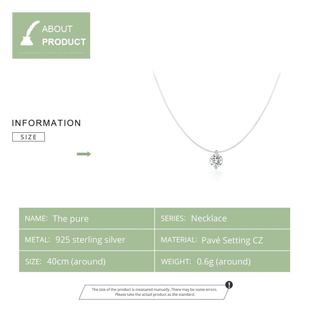 Invisible Chain Necklaces