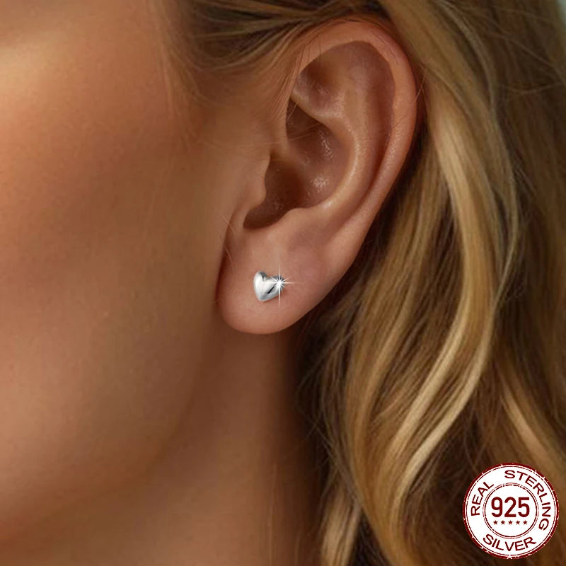 Mini Heart Stud Earrings