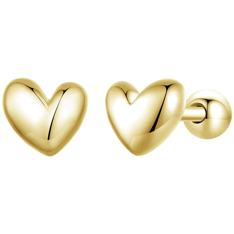 Mini Heart Stud Earrings